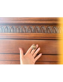 MADIA CREDENZA IN LEGNO 2 PORTE BASSANO INTARSIATA L.151 P.54 H.122