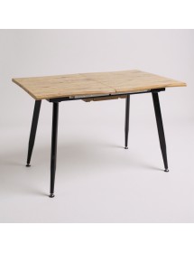 Mobili 2G - Tavolo moderno design allungabile rovere naturale 140x85x76 VISTA FRONTALE