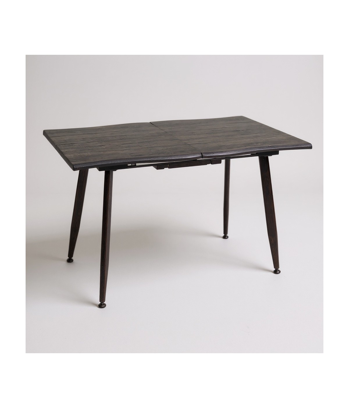 Mobili 2G - Tavolo moderno design allungabile rovere grigio 140x85x76 VISTA FRONTALE