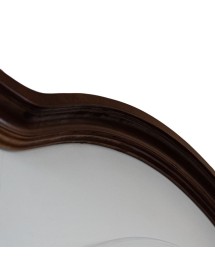 Armadio 1 porta legno shabby bianco invecchiato filo noce 96x56x196 vista frontale