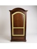 MOBILI 2G - Armadio arte povera 1 porta legno noce foglia oro 96x56x196H vista frontale