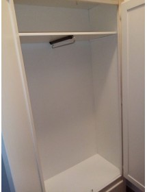 ARMADIO 2 PORTE LEGNO SHABBY BIANCO ANTICATO 90X45X180