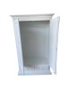 Armadio 2 porte legno shabby azzurro anticato 125X61X200 vista frontale