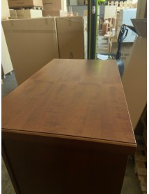 Cassettiera arte povera 8 cassetti in legno noce 66x40X129 vista frontale