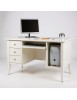 Scrivania porta computer legno bianco opaco 130x75x81