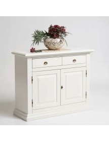 Madia credenza arte povera 2 porte massello bianco 109X47X97