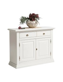 Madia credenza arte povera 2 porte massello bianco 109X47X97