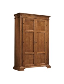 Armadio classico 2 porte 2 cassetti Legno bassano 143x56x210 vista frontale