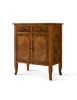 MOBILI 2G - Credenza classica 2 porte 2 cassetti intarsio legno bassano 71X41x83 vista frontale
