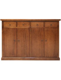 Madia Credenza legno 4 porte 4 cassetti arte povera bassano 160X40X110 VISTA FRONTALE