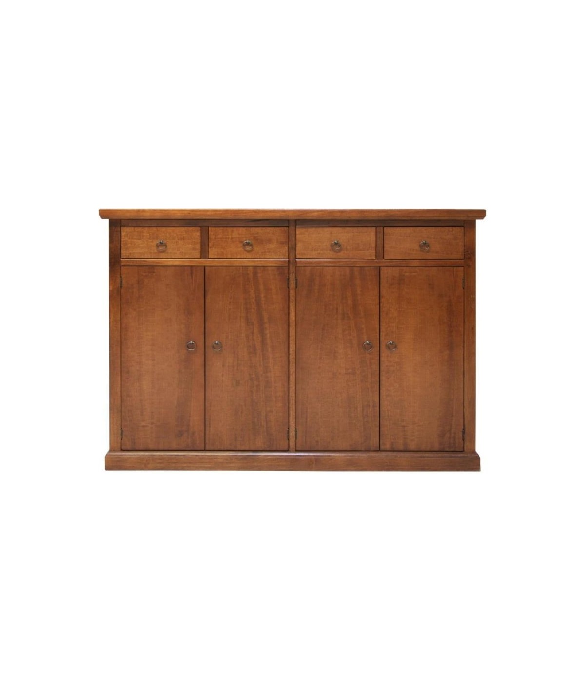 Madia Credenza legno 4 porte 4 cassetti arte povera bassano 160X40X110 VISTA FRONTALE