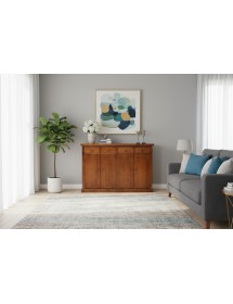 Madia Credenza legno 4 porte 4 cassetti arte povera bassano 160X40X110 VISTA FRONTALE