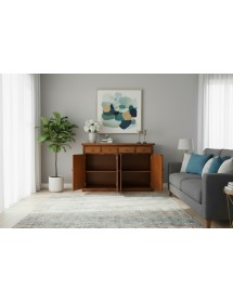 Madia Credenza legno 4 porte 4 cassetti arte povera bassano 160X40X110 VISTA FRONTALE