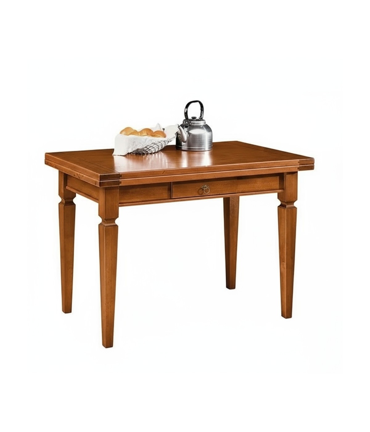 MOBILI 2G - TAVOLO ALLUNGABILE LEGNO MASSELLO L.120 P.70 H.78