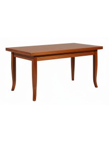 Tavolo rettangolare arte povera legno vari colori 160X85x80 vista laterale