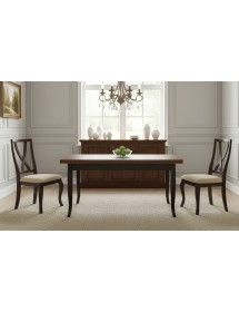 Tavolo allungabile legno shabby nero e noce 120x80 130x85 140x80 160x85