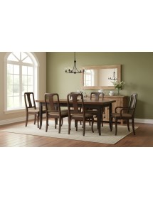 Tavolo allungabile legno shabby nero e noce 120x80 130x85 140x80 160x85