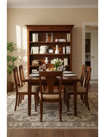 MOBILI 2G - LIBRERIA ARTE POVERA IN LEGNO BASSANO L.163 P.45 H.210 VISTA FRONTALE