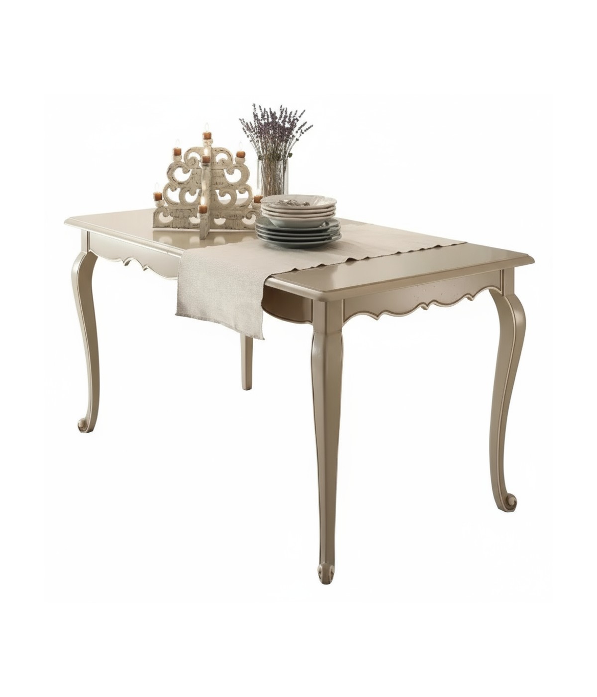 TAVOLO ALLUNGABILE GAMBE A SPILLO LEGNO VARI COLORI L.160 P.90 H.78