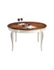 MOBILI 2G - TAVOLO ROTONDO ALLUNGABILE LEGNO SHABBY 140X140x78