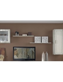 Mensola legno massello di frassino vari colori 80x24x2,5 100x24x2,5 120x24x2,5