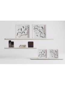 Mensola legno massello di frassino vari colori 80x24x2,5 100x24x2,5 120x24x2,5