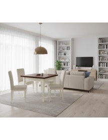 Tavolo quadrato allungabile shabby legno bicolore 80x80 90x90 100x100