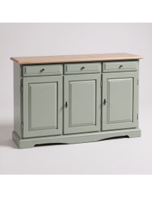 MADIA CREDENZA IN LEGNO LACCATO PENNELLATO TORTORA  L.156 P.42 H.85