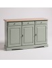 MADIA CREDENZA IN LEGNO LACCATO PENNELLATO TORTORA  L.156 P.42 H.85
