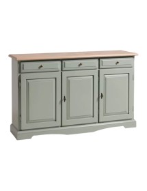 MADIA CREDENZA IN LEGNO LACCATO PENNELLATO TORTORA  L.156 P.42 H.85