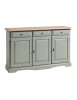 MADIA CREDENZA IN LEGNO LACCATO PENNELLATO TORTORA  L.156 P.42 H.85