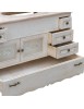 MOBILE BAGNO LEGNO BAROCCO BIANCO PATINATO VARIE MISURE L.103/123/133/143 H.97 P. 60