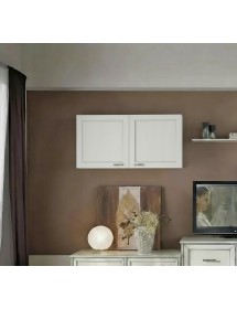 Pensile 2 ante legno massello di frassino vari colori 128x37x65