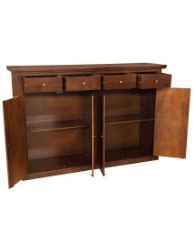 Madia Credenza legno 4 porte 4 cassetti arte povera bassano 160X40X110