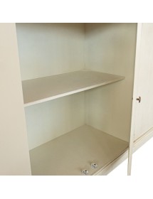 Madia Credenza legno 4 porte 4 cassetti shabby avorio anticato 160X40X110