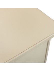 Madia Credenza legno 4 porte 4 cassetti shabby avorio anticato 160X40X110