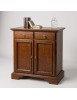 Credenza 2 Ante 2 cassetti arte povera legno massello tinta noce 90X40X94