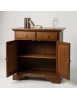 Credenza 2 Ante 2 cassetti arte povera legno massello tinta noce 90X40X94