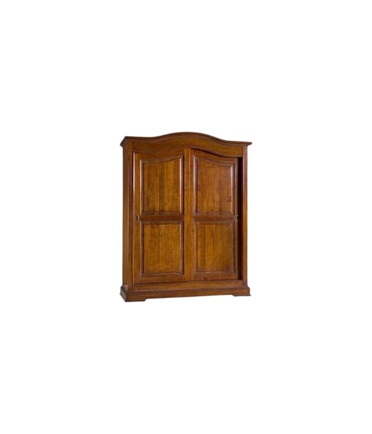 MOBILI 2G - Armadio 2 porte scorrevoli arte povera in legno tinta noce 180x66x227