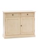 Madia Credenza Shabby Chic In Legno 2 Porte avorio anticato 105x42x85