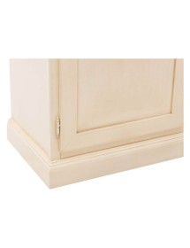 Madia Credenza Shabby Chic In Legno 2 Porte avorio anticato 105x42x85