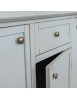 Madia Credenza 3 porte 1 cassetto shabby grigio anticato decori 120X39X85