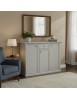 Madia Credenza 3 porte 1 cassetto shabby grigio anticato decori 120X39X85