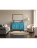 Madia Credenza 3 Ante Legno shabby azzurro 158x45x98