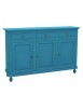 Madia Credenza 3 Ante Legno shabby azzurro 158x45x98