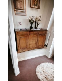 MOBILI 2G - Credenza madia legno 2 porte 6 cassetti bassano 170x46x116 VISTA FRONTALE