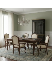 Cristalliera 2 porte shabby legno nero decorata filo oro 105x42x206