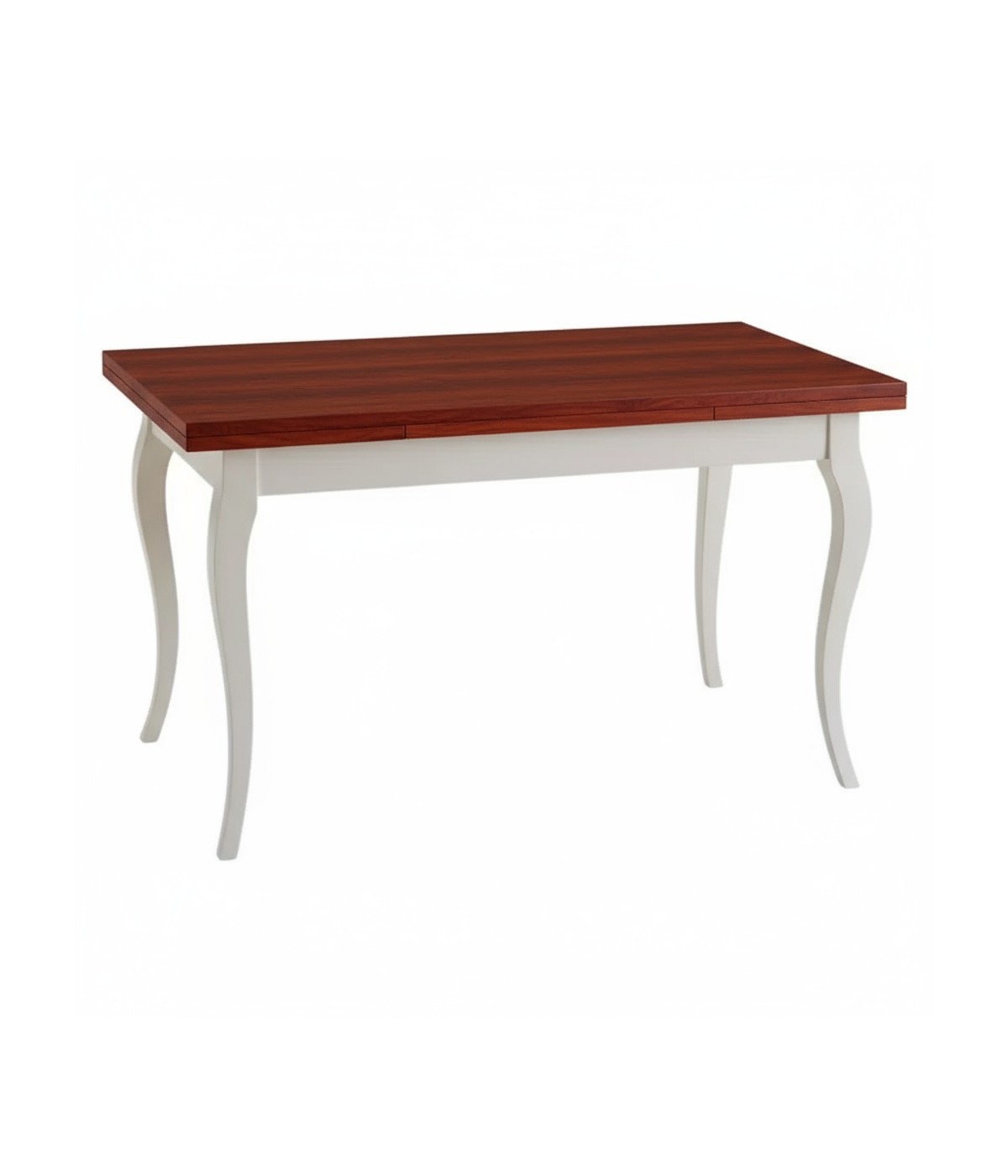 Tavolo allungabile legno shabby bianco ciliegio 100x70 120x80 140x80 160x85