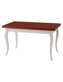 Tavolo allungabile legno shabby bianco ciliegio 100x70 120x80 140x80 160x85
