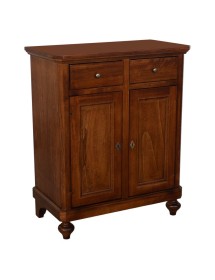 Credenza arte povera 2 ante Legno noce bassano 80X43X97 VISTA FRONTALE